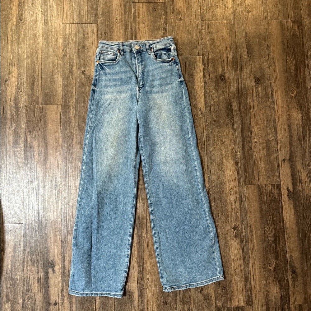 BlankNYC High Waisted Wide Leg Jeans